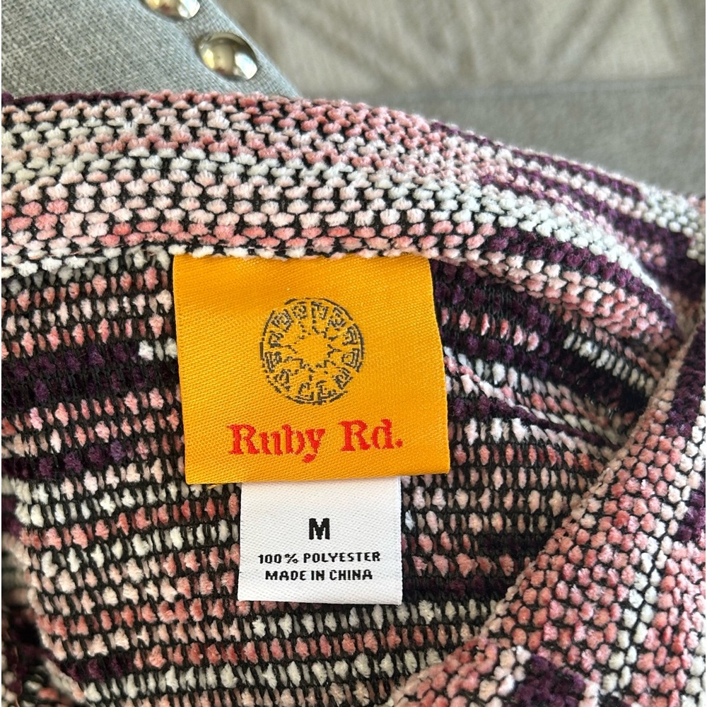 Ruby Rd. Button Snap Cowlneck Pullover Sweater To… - image 7